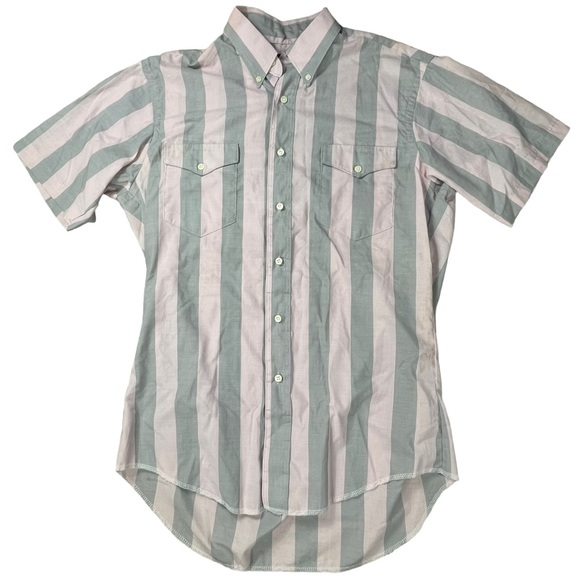 Vintage men’s button down western short sleeve 5 shirt bundle / crafting fabric - Picture 14 of 16